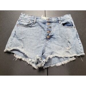 Women's Altar'd State Distressed Jean Shorts Size 30/11 Cut-off Shorts
